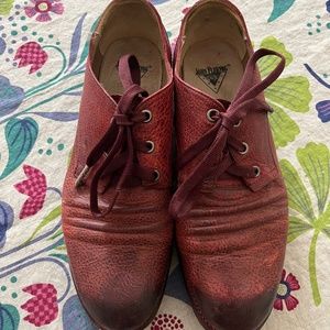 John Fluevog Women's Red Oxfords sz. 8/8.5